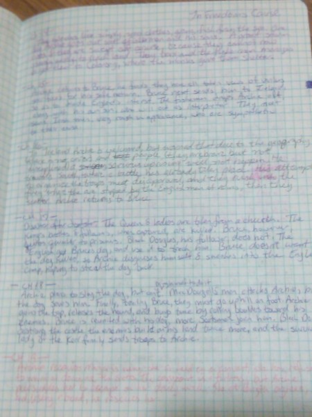 My written summaries on In Freedom's Cause